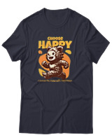T-Shirt Αντρικό - Choose Happy - Color Thumbnail Σκούρο Μπλε