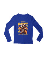 Μακρυμάνικο Μακό Παιδικό - Choose Happy - Color Thumbnail Μπλε Ρουά