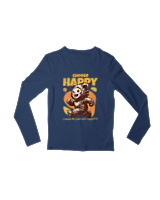 Μακρυμάνικο Μακό Παιδικό - Choose Happy - Color Thumbnail Σκούρο Μπλε