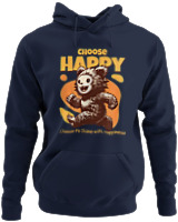 Φούτερ με κουκούλα - Choose Happy - Color Thumbnail Navy Blue