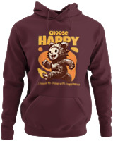 Φούτερ με κουκούλα - Choose Happy - Color Thumbnail Marron