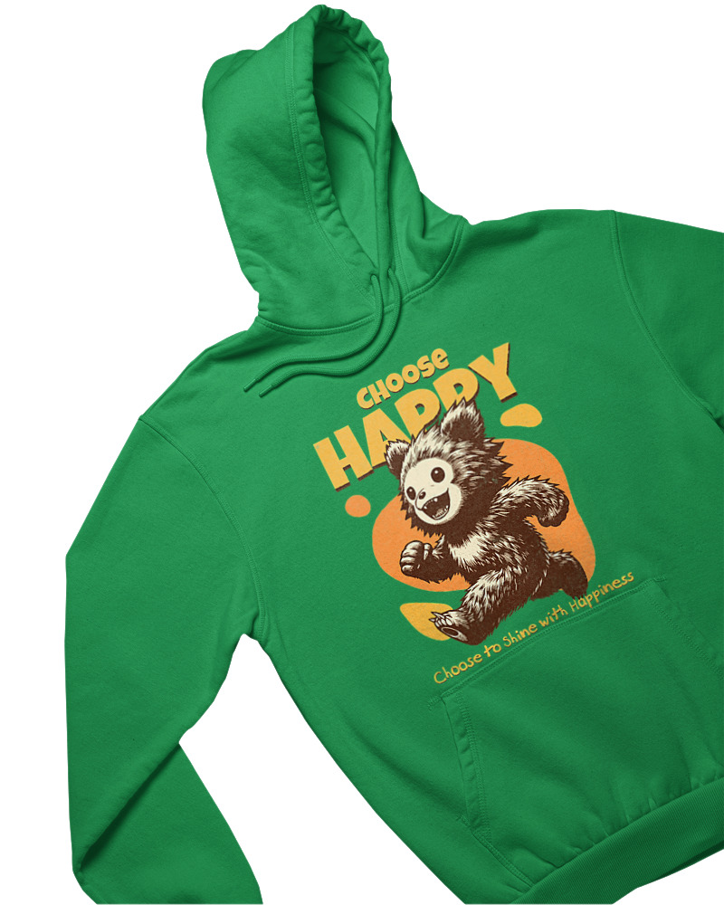 Φούτερ με κουκούλα - Choose Happy - Image 1