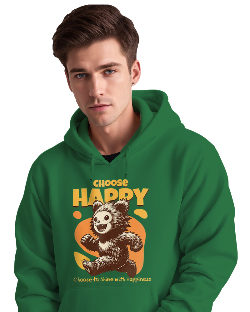 Φούτερ με κουκούλα - Choose Happy - Image 2