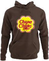 Φούτερ με κουκούλα - Chupa Chups - Color Thumbnail Καφέ