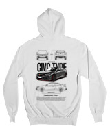 Ζακέτα Φούτερ με κουκούλα Αντρικό - Civc Type R - Color Thumbnail 'Ασπρο