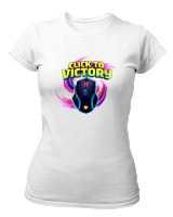 T-Shirt Στενή Γραμμή Γυναικείο - Click To Victory - Color Thumbnail ΄Ασπρο