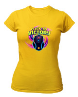T-Shirt Στενή Γραμμή Γυναικείο - Click To Victory - Color Thumbnail Χρυσό Κίτρινο