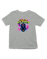 T-Shirt  Παιδικό - Click To Victory - Color Thumbnail Γκρι Μελανζέ