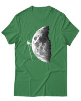 T-Shirt Αντρικό - Climb To The Moon - Color Thumbnail Πράσινο