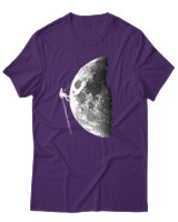 T-Shirt Αντρικό - Climb To The Moon - Color Thumbnail Σκούρο Μωβ