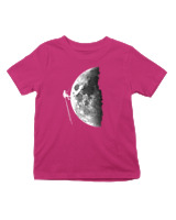 T-Shirt  Παιδικό - Climb To The Moon - Color Thumbnail Φουξια