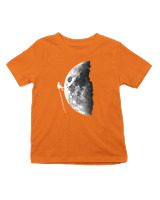 T-Shirt  Παιδικό - Climb To The Moon - Color Thumbnail Πορτοκαλί