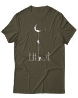 T-Shirt Αντρικό - Climb To The Moon - Color Thumbnail Χακί