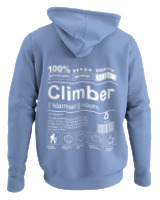 Φούτερ με κουκούλα - Climber - Color Thumbnail Blue Carolina