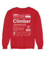Φούτερ χωρίς κουκούλα Γυναικείο - Climber - Color Thumbnail Κόκκινο