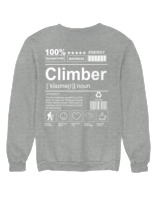 Φούτερ χωρίς κουκούλα Γυναικείο - Climber - Color Thumbnail Γκρι Μελανζέ