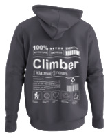 Φούτερ με κουκούλα - Climber - Color Thumbnail Ανθρακί