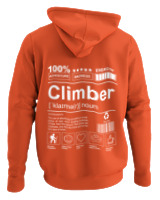 Φούτερ με κουκούλα - Climber - Color Thumbnail Orange