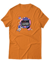 T-Shirt Αντρικό - Closed - Color Thumbnail Πορτοκαλί