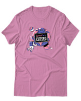 T-Shirt Αντρικό - Closed - Color Thumbnail Ροζ