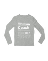 Μακρυμάνικο Μακό Παιδικό - Coach - Color Thumbnail Γκρι Μελανζέ
