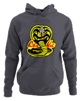 Φούτερ με κουκούλα - Cobra Kai - Color Thumbnail Ανθρακί