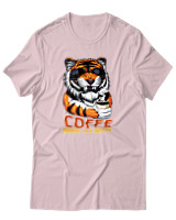 T-Shirt Αντρικό - Coffe Makes Life Better - Color Thumbnail Απαλό Ροζ