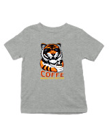 T-Shirt  Παιδικό - Coffe Makes Life Better - Color Thumbnail Γκρι Μελανζέ
