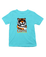 T-Shirt  Παιδικό - Coffe Makes Life Better - Color Thumbnail Οινοπνευματί