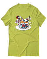T-Shirt Αντρικό - Coffee Cup - Color Thumbnail Λαχανί