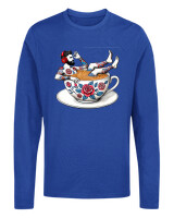 Μακρυμάνικο Μακό - Coffee Cup - Color Thumbnail Μπλε Ρουά
