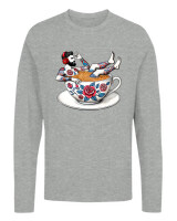 Μακρυμάνικο Μακό - Coffee Cup - Color Thumbnail Γκρι Μελανζέ