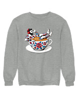 Φούτερ χωρίς κουκούλα - Coffee Cup - Color Thumbnail Γκρι Μελανζέ