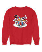 Φούτερ χωρίς κουκούλα - Coffee Cup - Color Thumbnail Κόκκινο