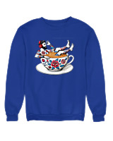 Φούτερ χωρίς κουκούλα - Coffee Cup - Color Thumbnail Μπλε Ρουά