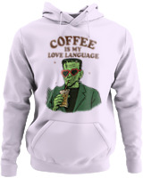 Φούτερ με κουκούλα - Coffee Is My Love Language - Color Thumbnail Λιλά