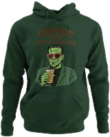 Φούτερ με κουκούλα - Coffee Is My Love Language - Color Thumbnail Κυπαρισσί