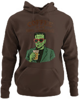 Φούτερ με κουκούλα - Coffee Is My Love Language - Color Thumbnail Καφέ