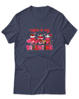 T-Shirt  Γυναικείο - Coffee Is My Valentine - Color Thumbnail Μπλέ Γκρί