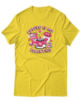 T-Shirt Αντρικό - Coffee Is My Valentine - Color Thumbnail Χρυσό Κίτρινο