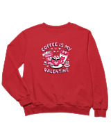 Φούτερ χωρίς κουκούλα Παιδικό - Coffee Is My Valentine - Color Thumbnail Κόκκινο