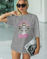 T-Shirt Classic - Coffee Keeps Me Going - Color Thumbnail GREY MELANZE