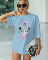 T-Shirt Classic - Coffee Keeps Me Going - Color Thumbnail SKY BLUE