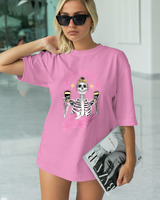 T-Shirt Classic - Coffee Keeps Me Going - Color Thumbnail PINK