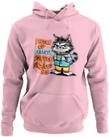 Φούτερ με κουκούλα - Coffee Needed Me - Color Thumbnail Pink