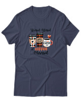 T-Shirt  Γυναικείο - Coffee Obsessed - Color Thumbnail Μπλέ Γκρί