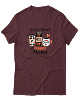 T-Shirt  Γυναικείο - Coffee Obsessed - Color Thumbnail Μπορντό