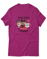 T-Shirt  Γυναικείο - Coffee Obsessed - Color Thumbnail Φούξια