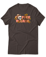 T-Shirt Αντρικό - Coffee Please - Color Thumbnail Καφέ