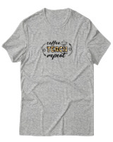 T-Shirt  Γυναικείο - Coffee Teach Repeat - Color Thumbnail Γκρί Μελανζέ